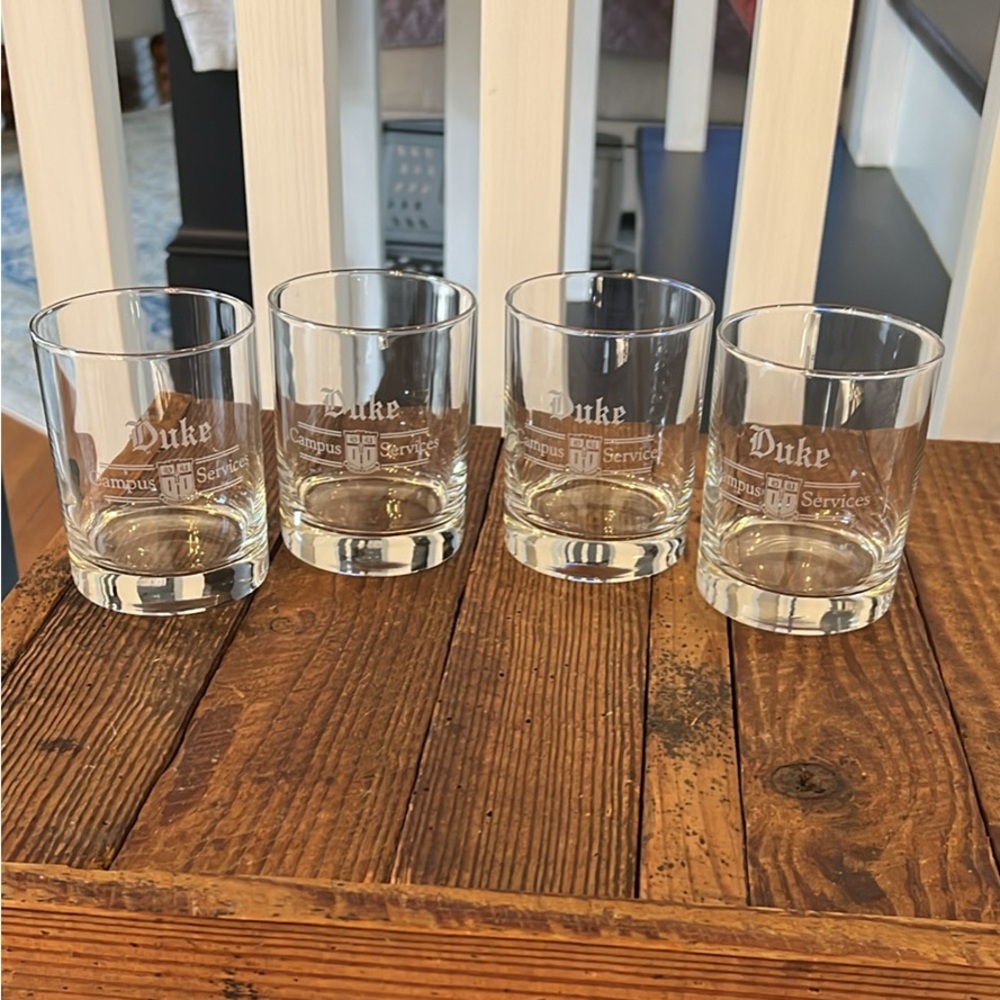 Duke University Branded Rocks Glasses - Set of 4